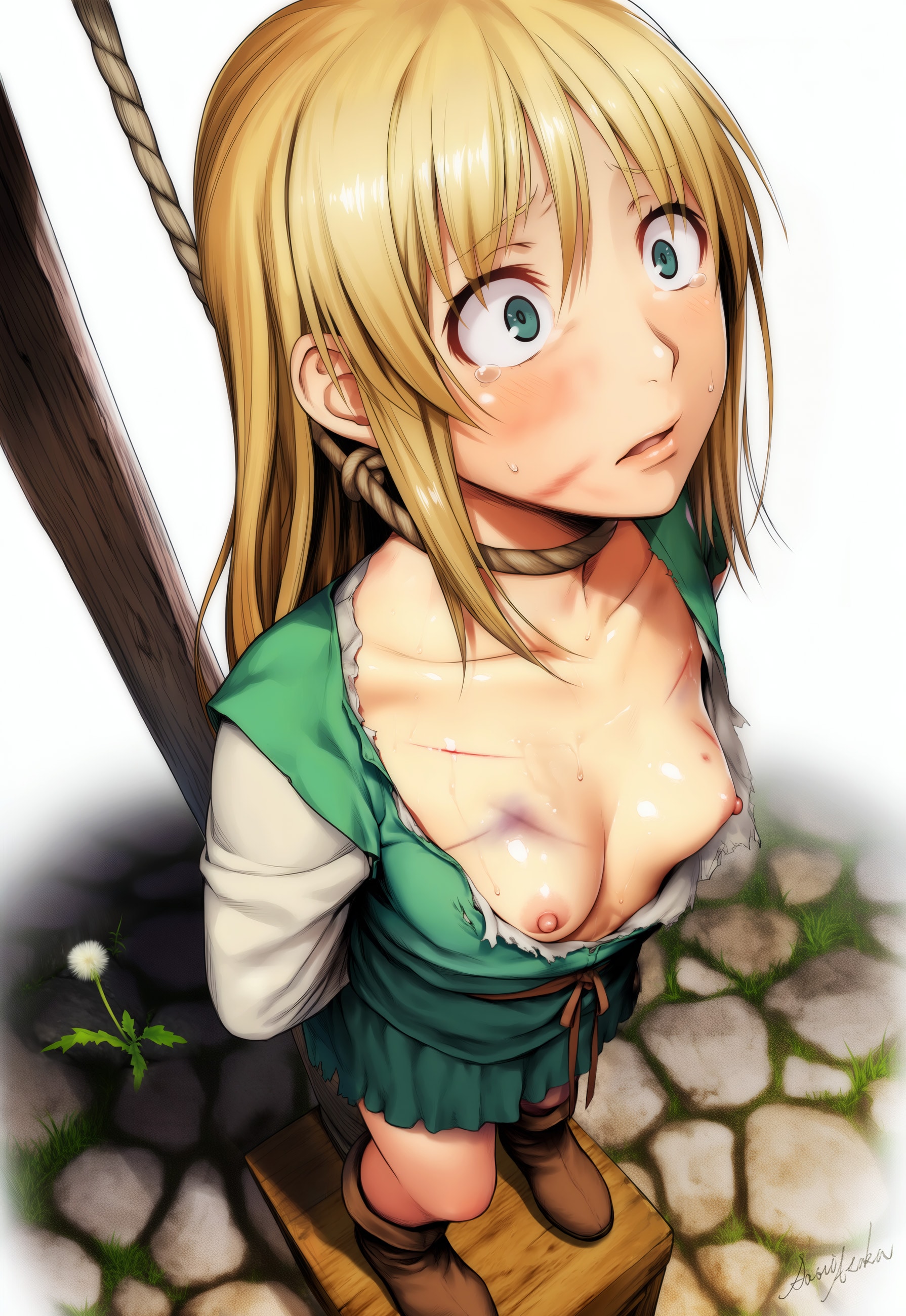 吊られそうな村娘ちゃん2