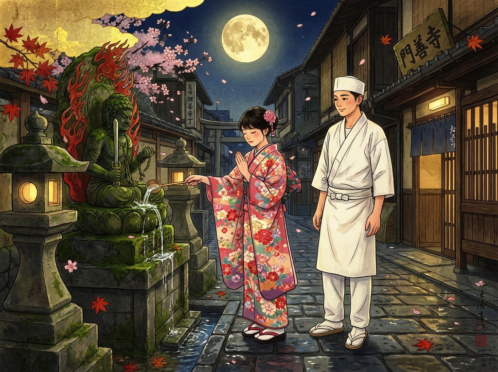 月の法善寺横町