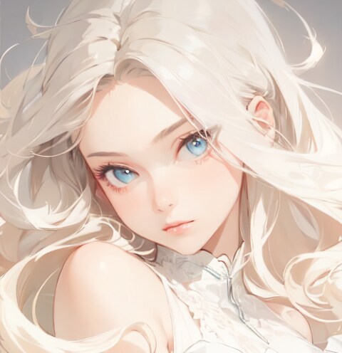 白の髪２