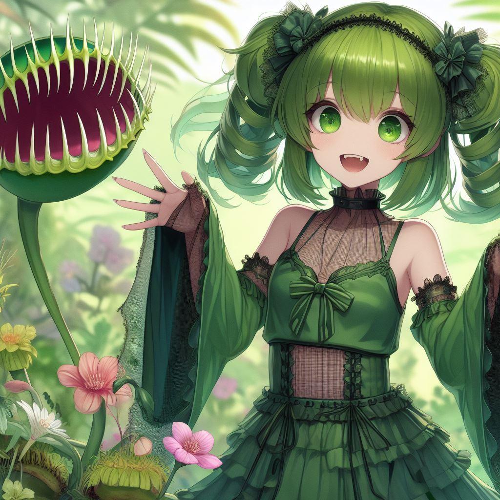 ハエトリソウの擬人化