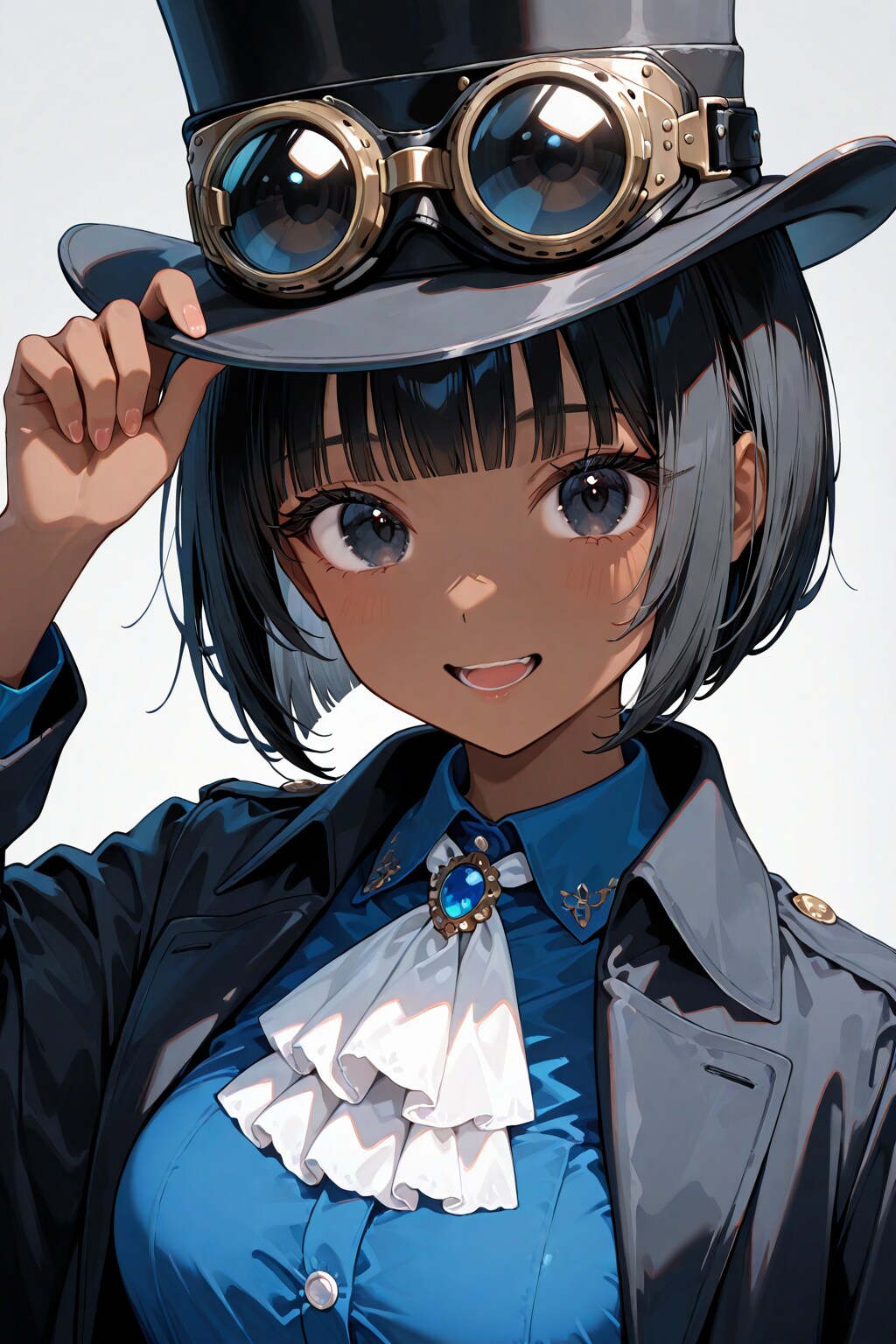 日焼け跡娘ちゃんがコスプレしてみた