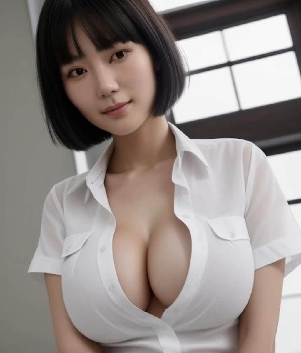 おかっぱ女子(爆乳)