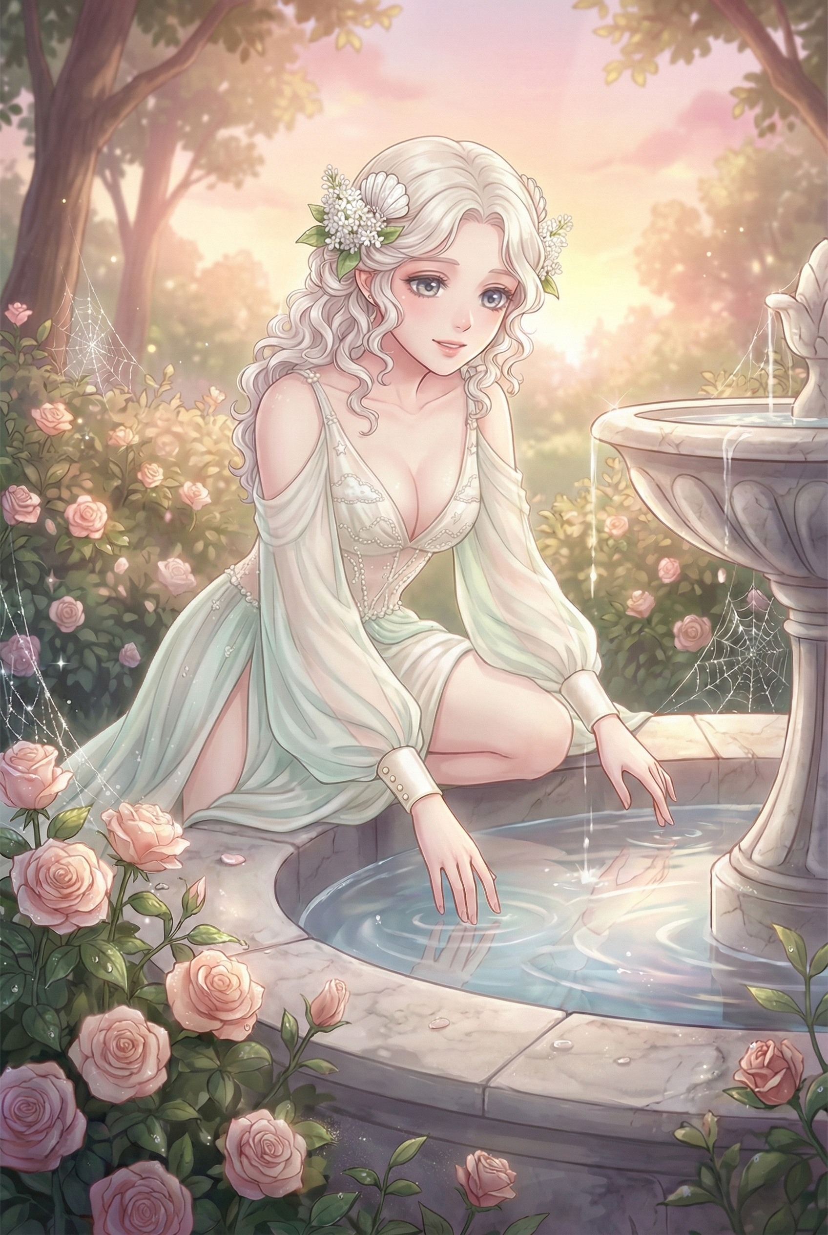 泉に寄す夢幻 | の人気AIイラスト・グラビア