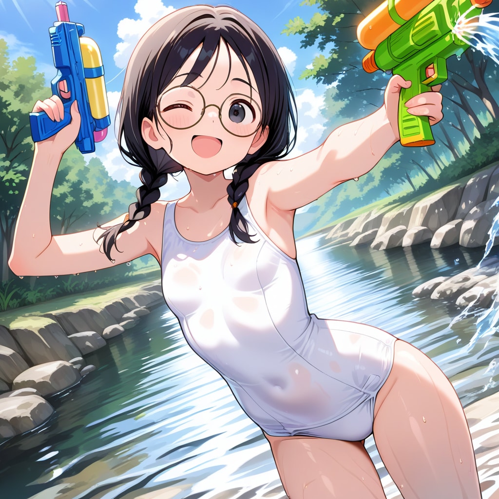 丸子・川遊び