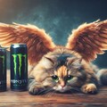 エナジードリンクを飲む猫 7枚目