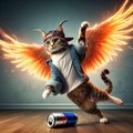 エナジードリンクを飲む猫 10枚目