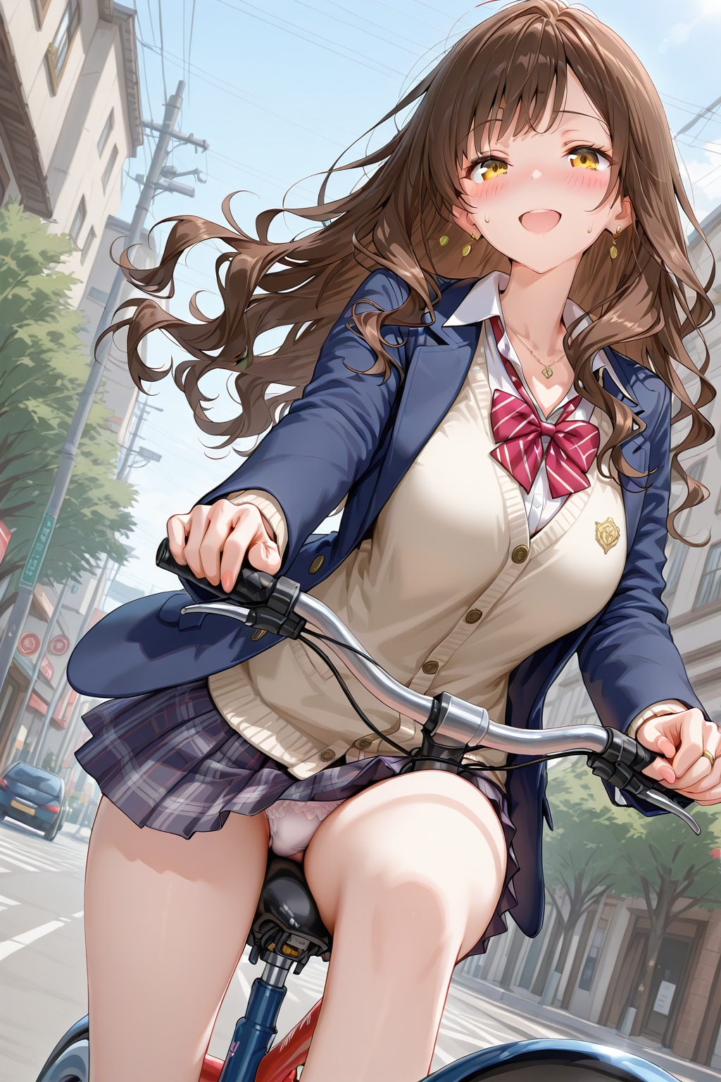 自転車パンチラ没作