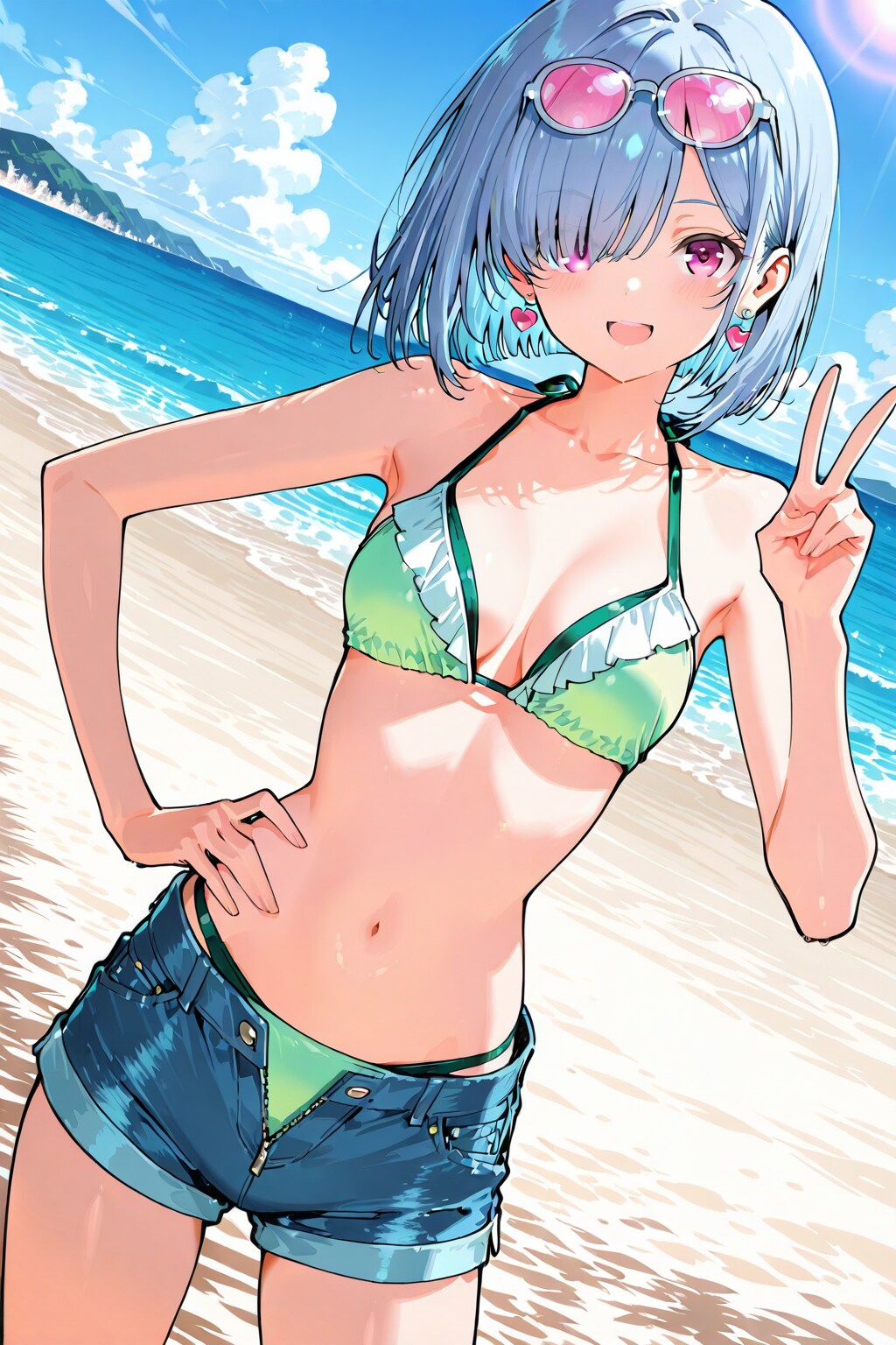 緑ビキニ2