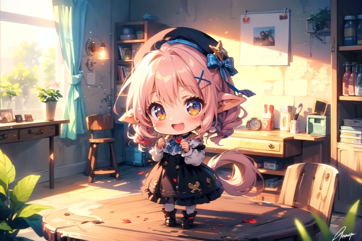 おう、エルフ耳じゃん-。 | の人気AIイラスト・グラビア