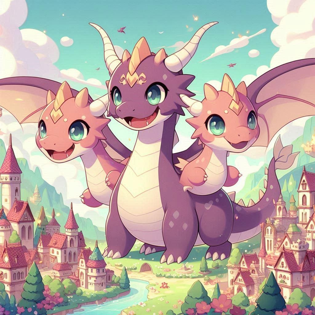 きょうふのみつくびどらごんちゃん