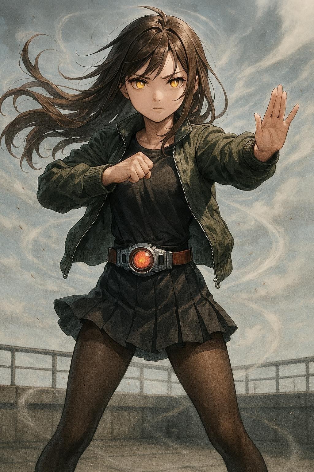 henshin pose, rider belt,