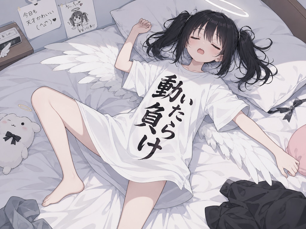 動きたくない天使