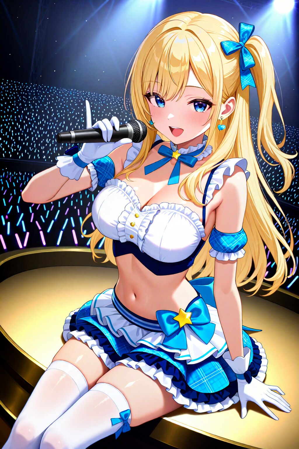 座って歌うナミちゃん