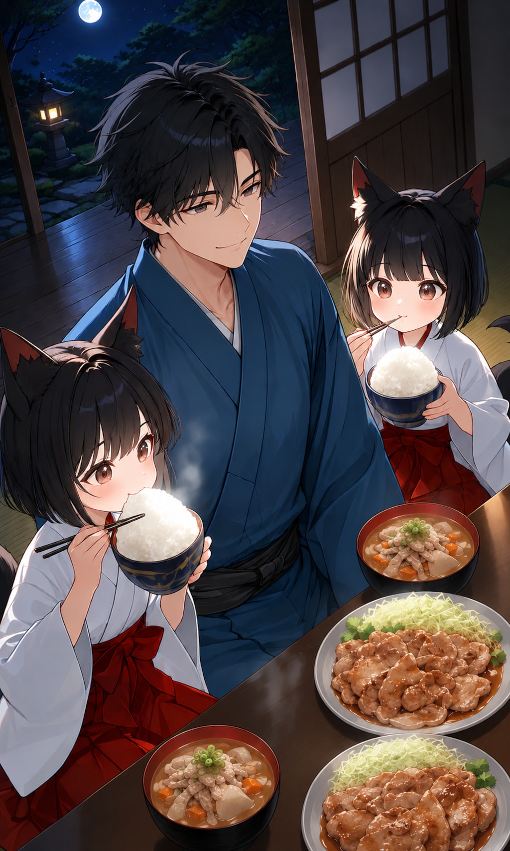しょうが焼きと豚汁
