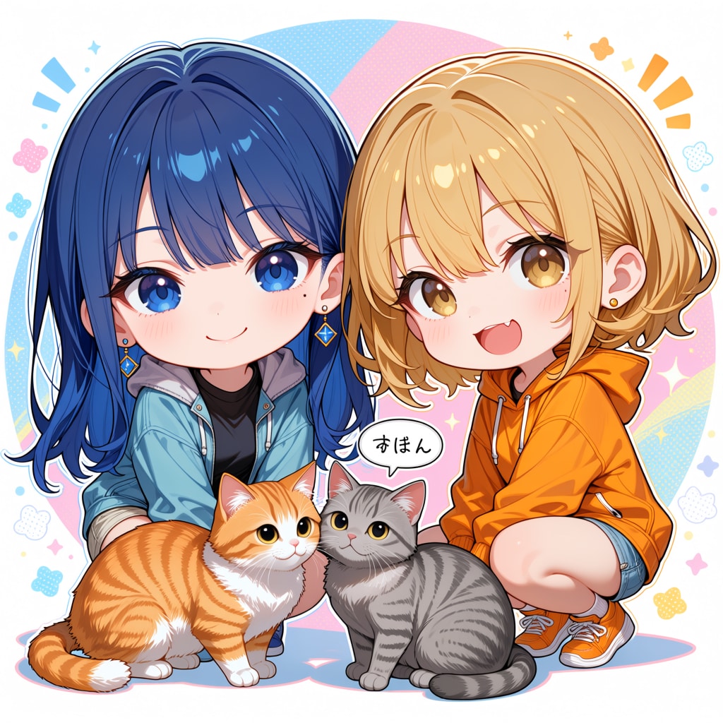 さばとらさん40000いいね記念！ きなこと「すぼん」と、スペシャルデフォルメあい！