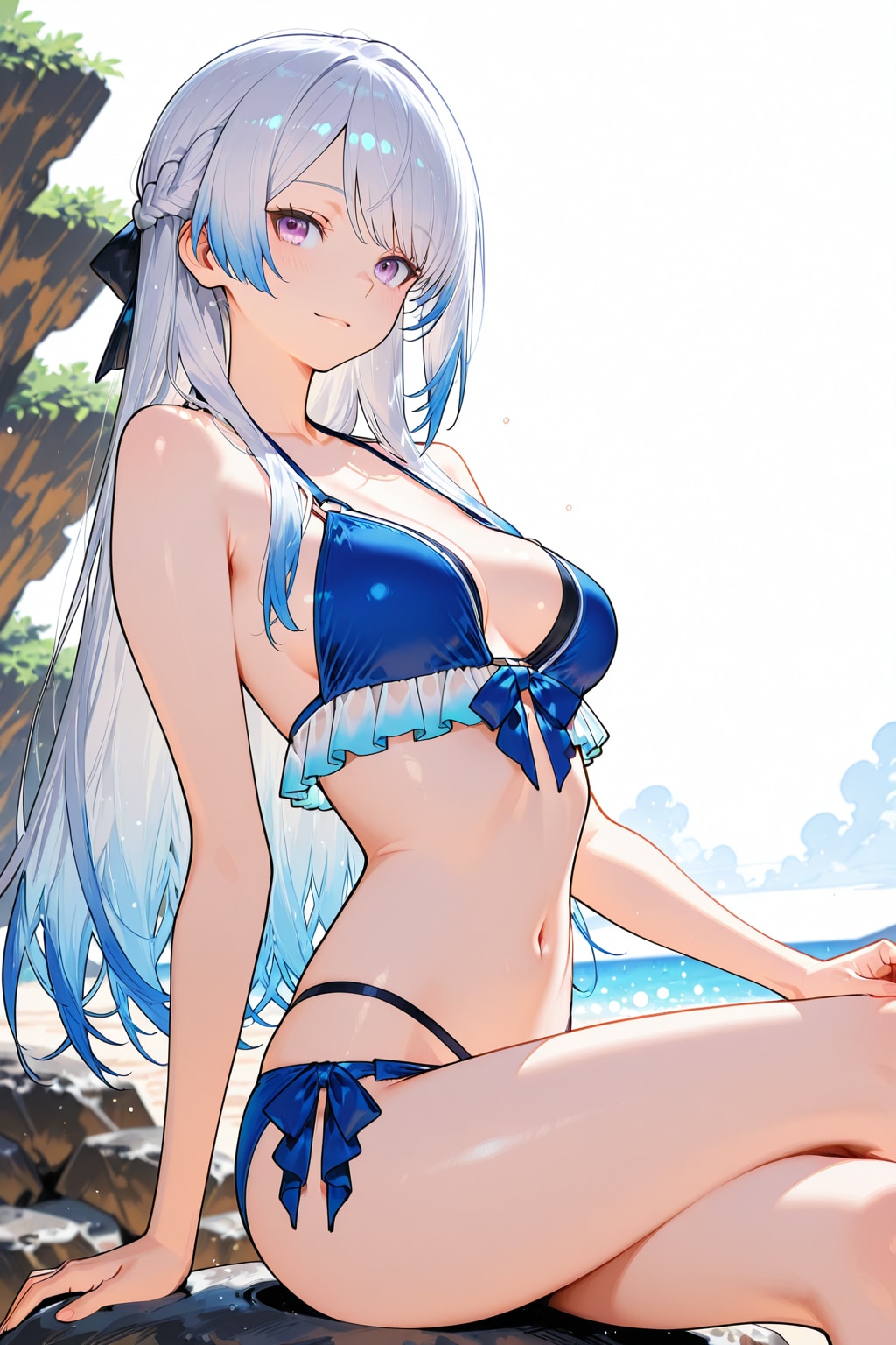 royal blue bikini