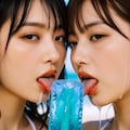 アイスをベロベロ 3枚目