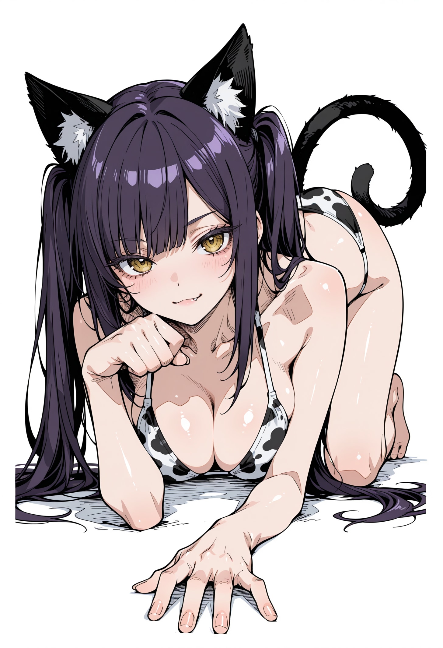 牛ビキニ猫娘