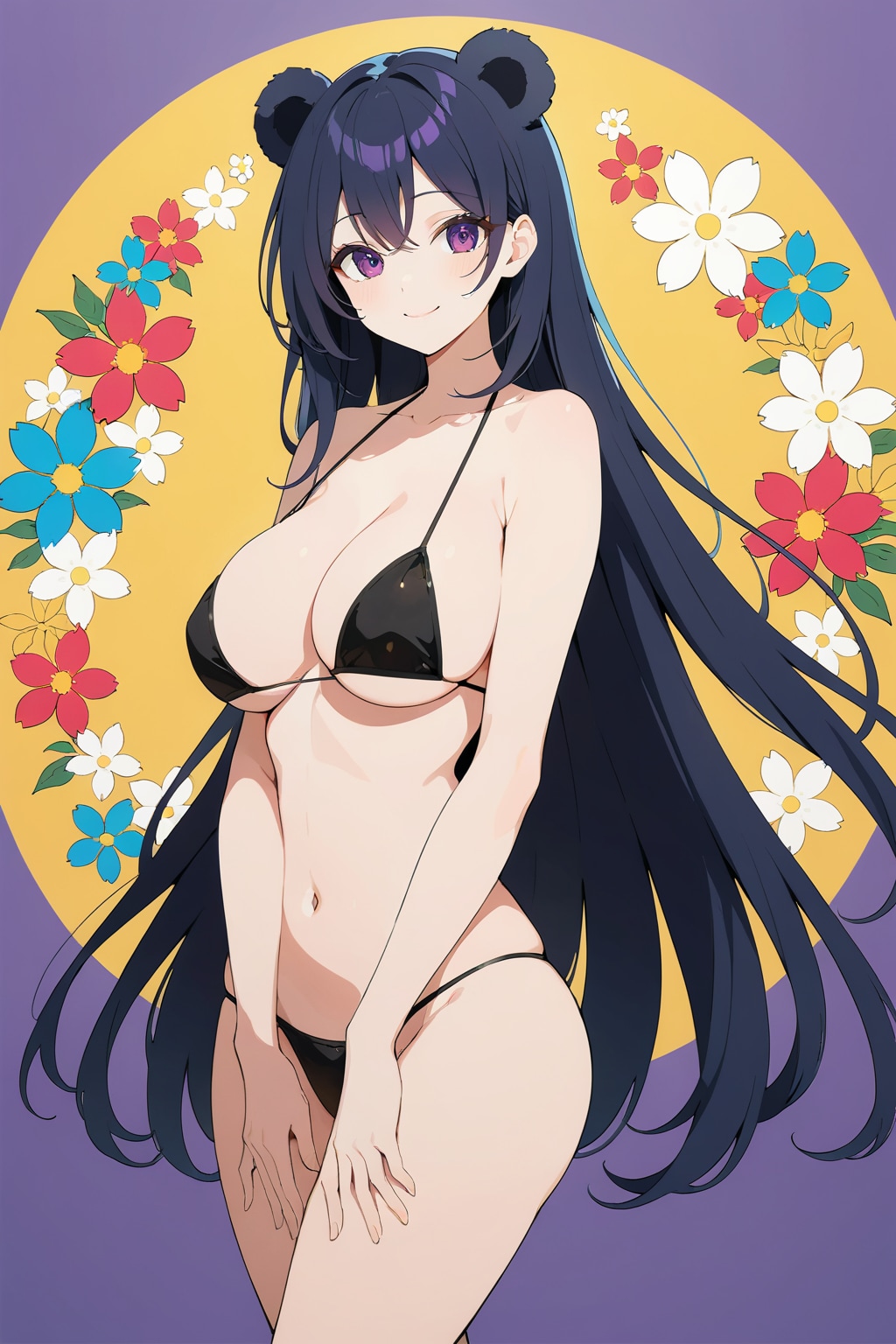 お花とくま姫様