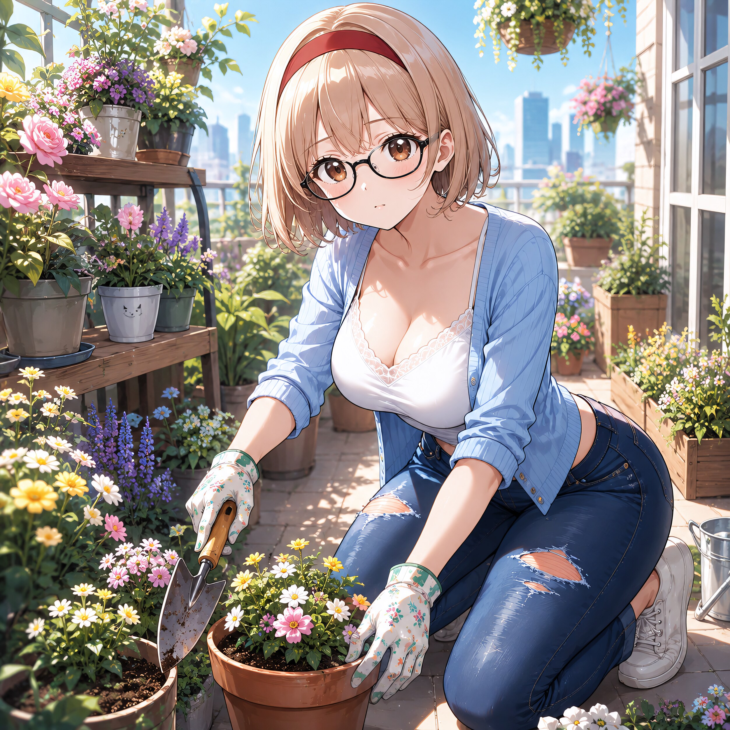 ベランダの小さな庭師