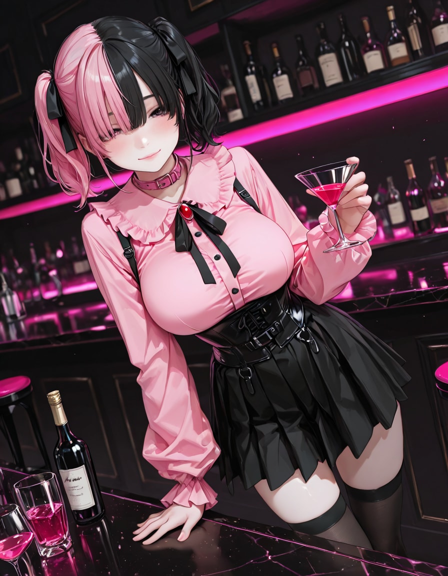 「お客さん、お酒つよ～い♡」 | の人気AIイラスト・グラビア