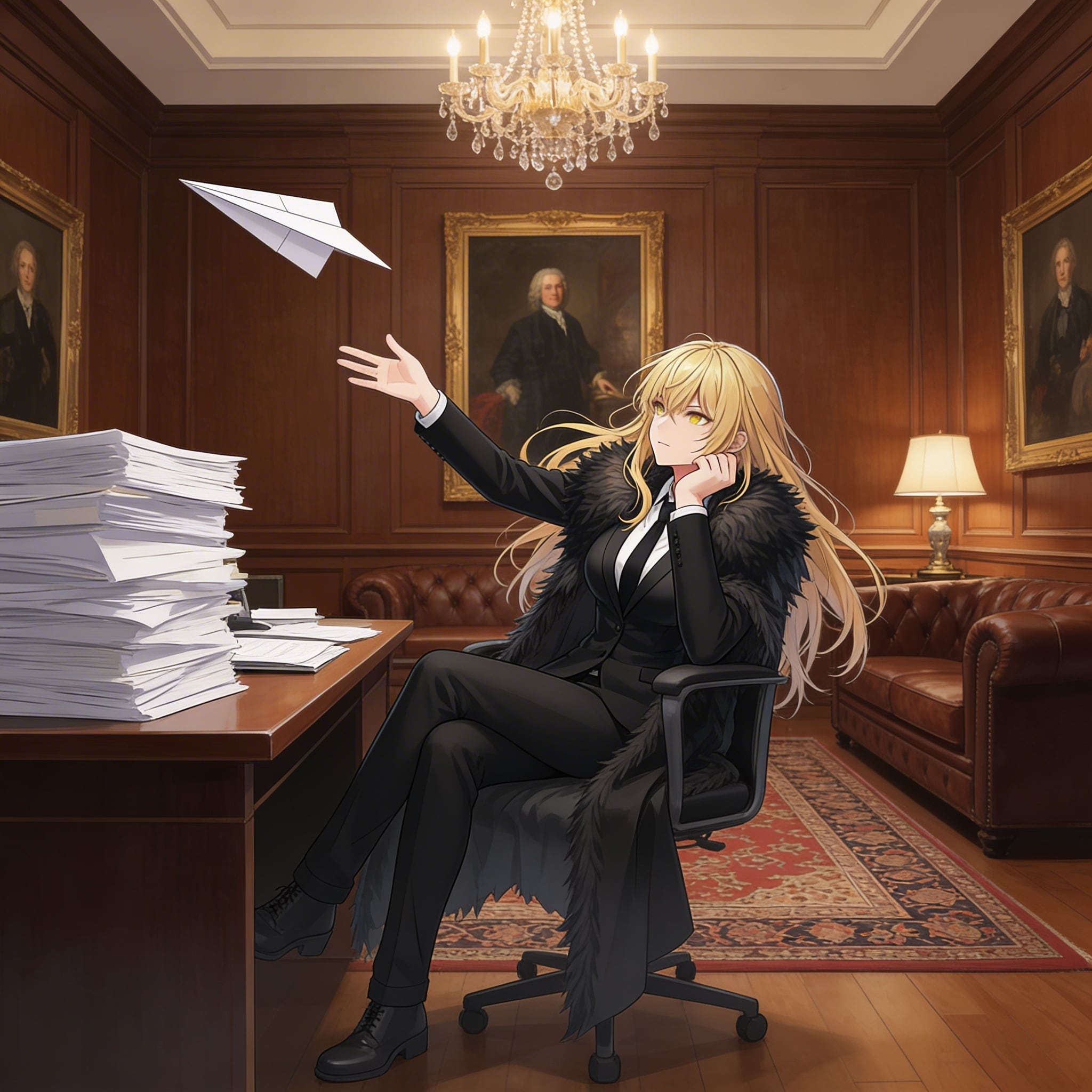 紙飛行機を飛ばすエリザベス | の人気AIイラスト・グラビア