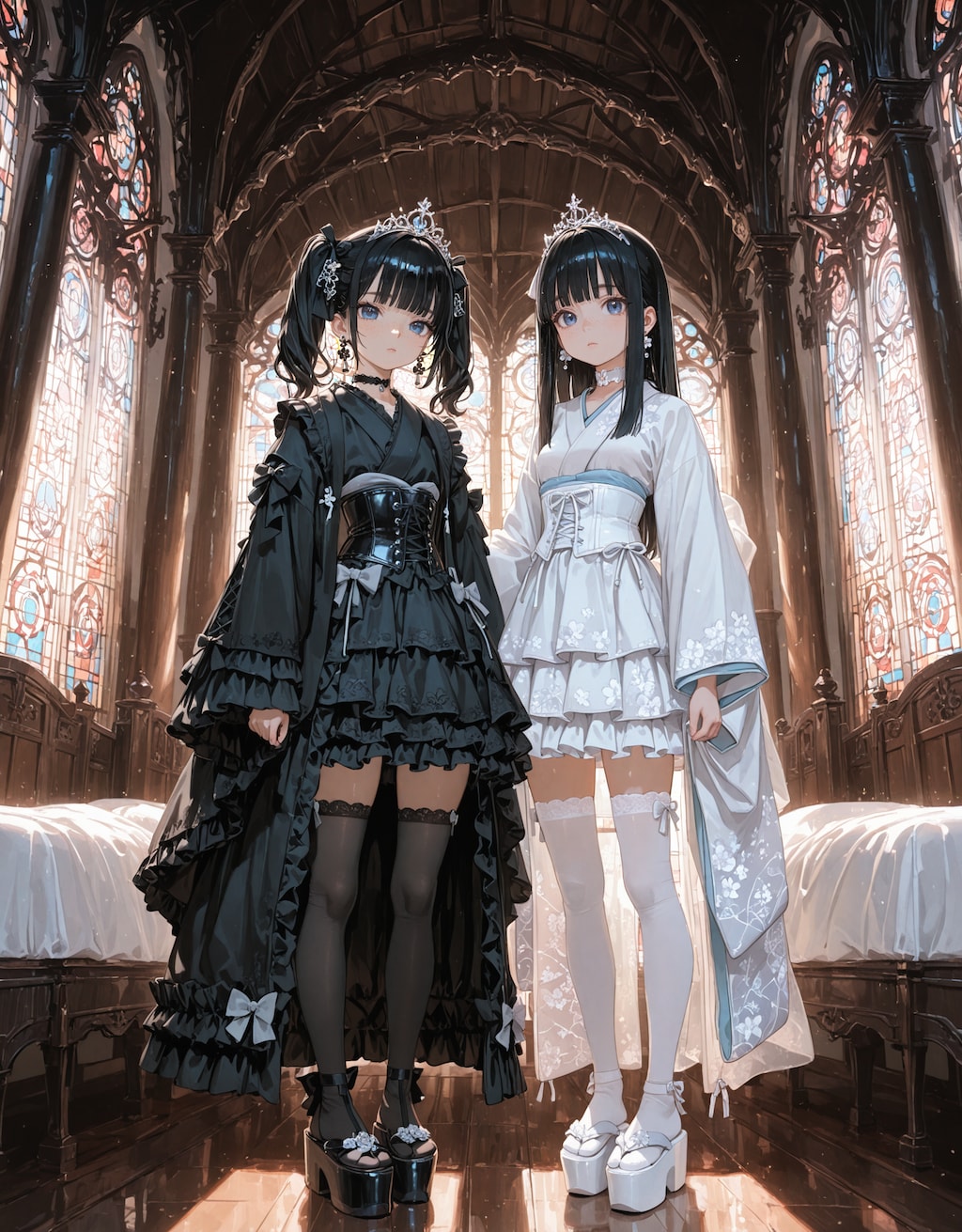 和風ドレス双子姫