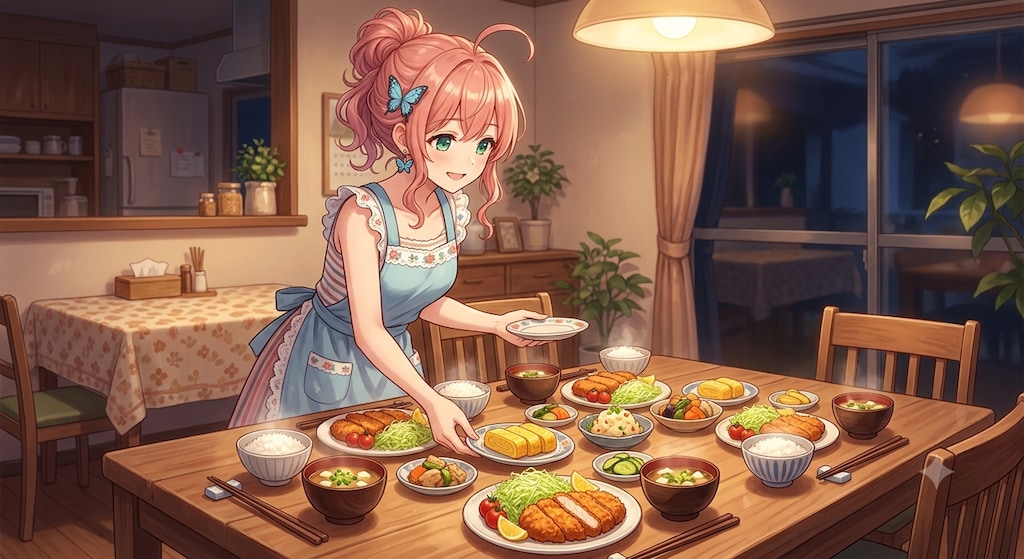 手作りごはん～とんかつ定食～