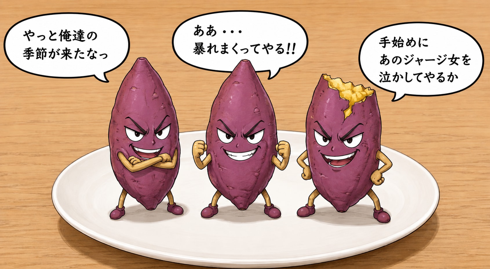 甘い三連星🍠 | の人気AIイラスト・グラビア