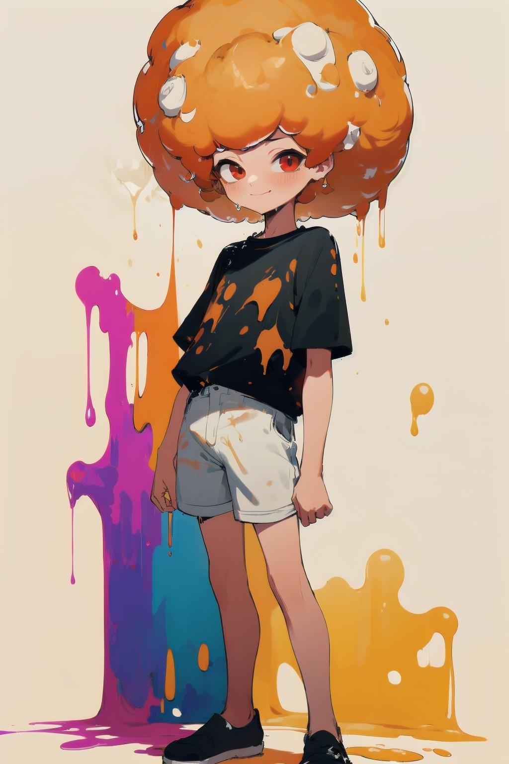 Sketch style - Big afro | の人気AIイラスト・グラビア