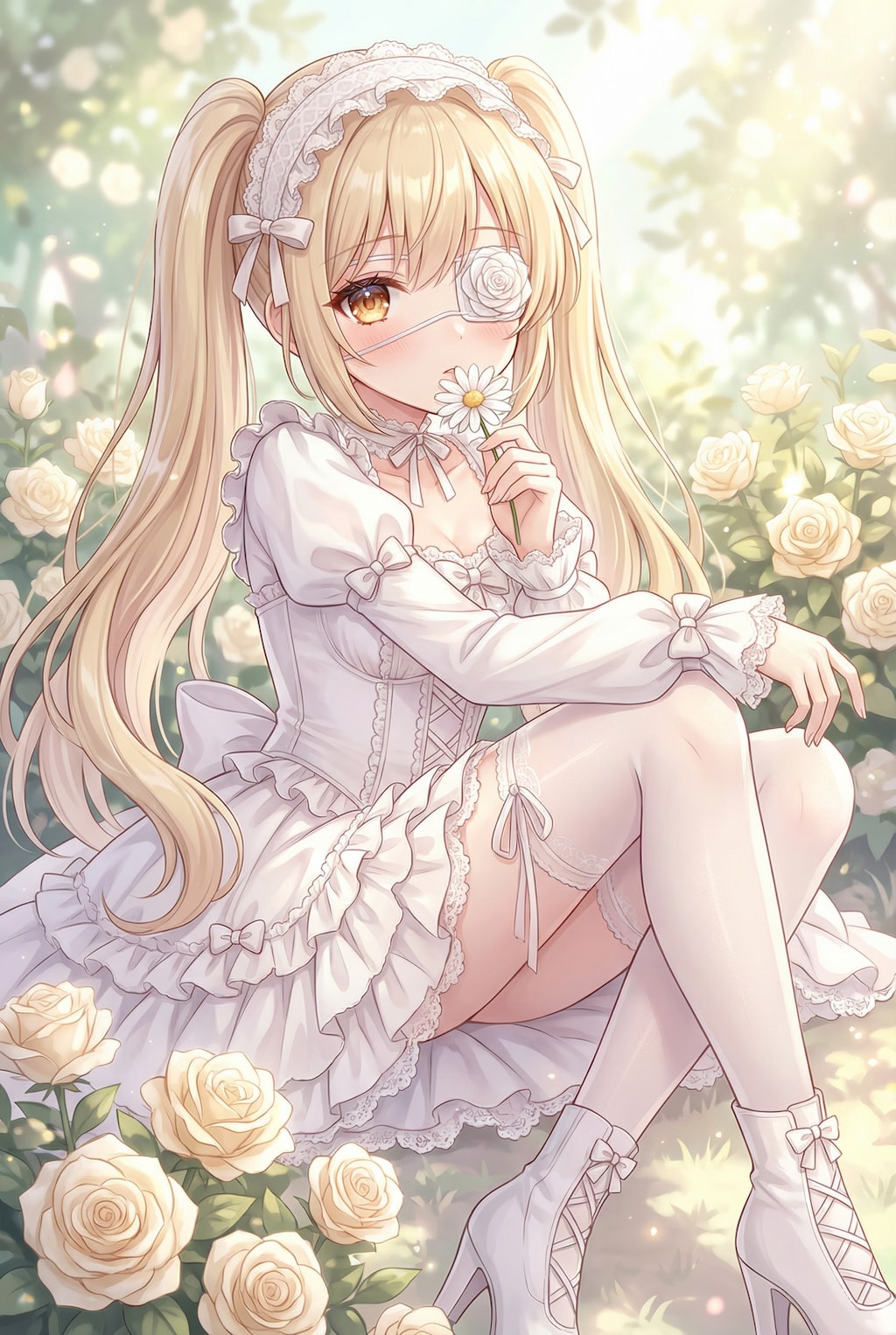 薔薇の片眼を宿す金糸の乙女