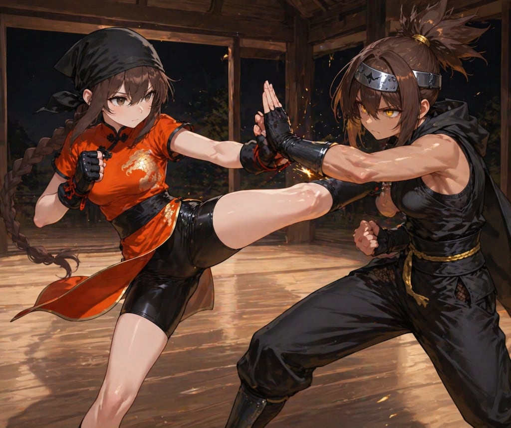 ウチの娘と夜の秘密の特訓✨