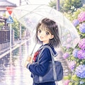 六月、透明な傘の下で 4枚目