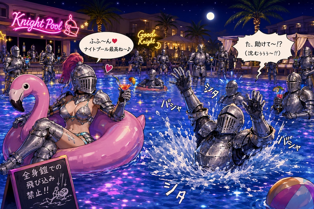 ナイトプールの騎士たち