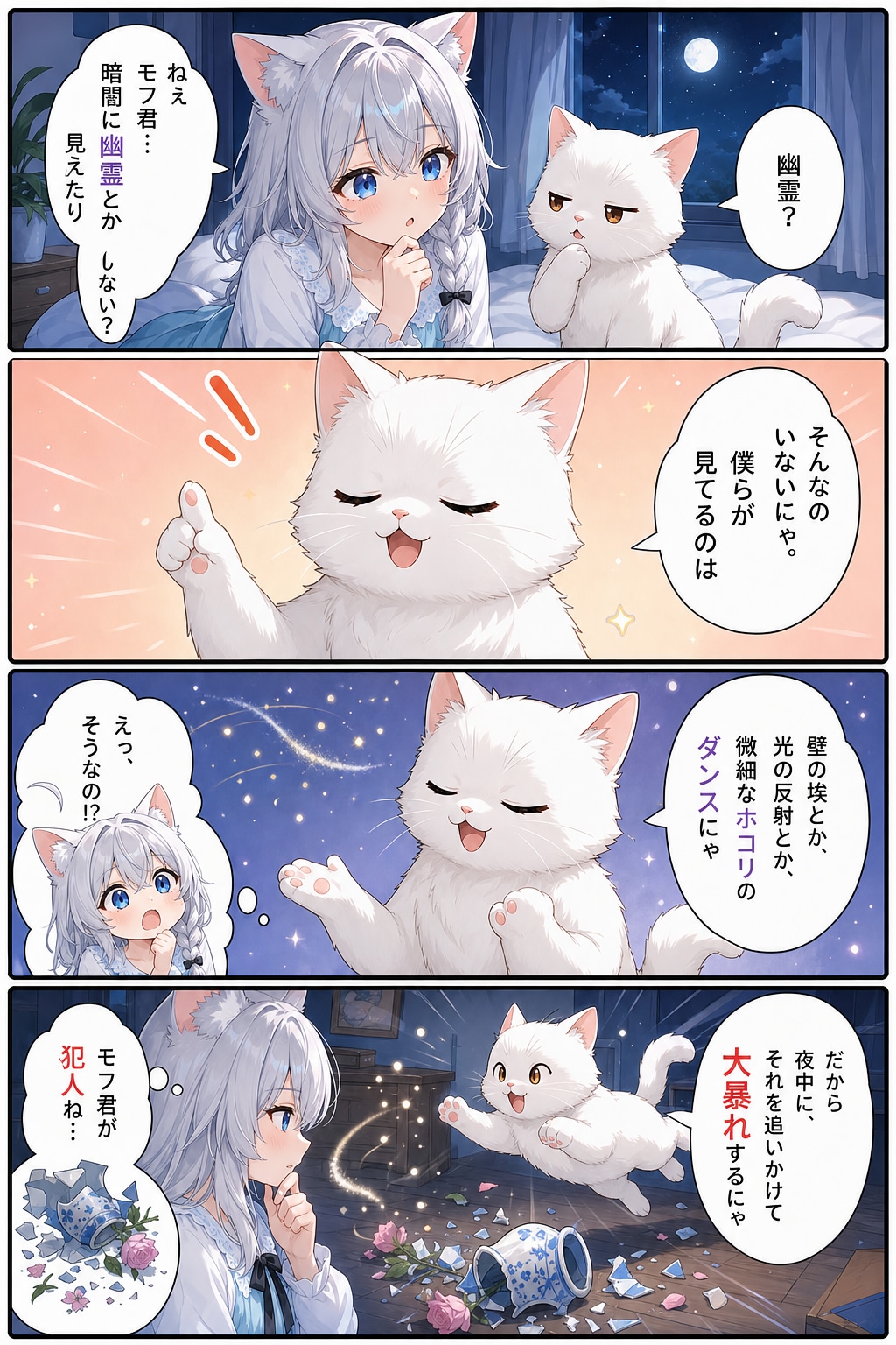 ネコは暗闇に幽霊を見る 1