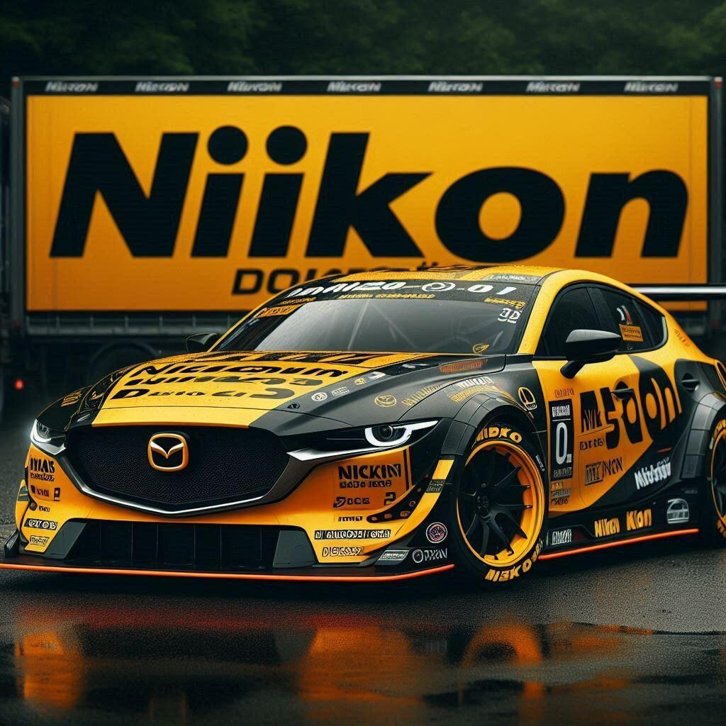 ニコンカラーのマツダCX-30レーシングカー