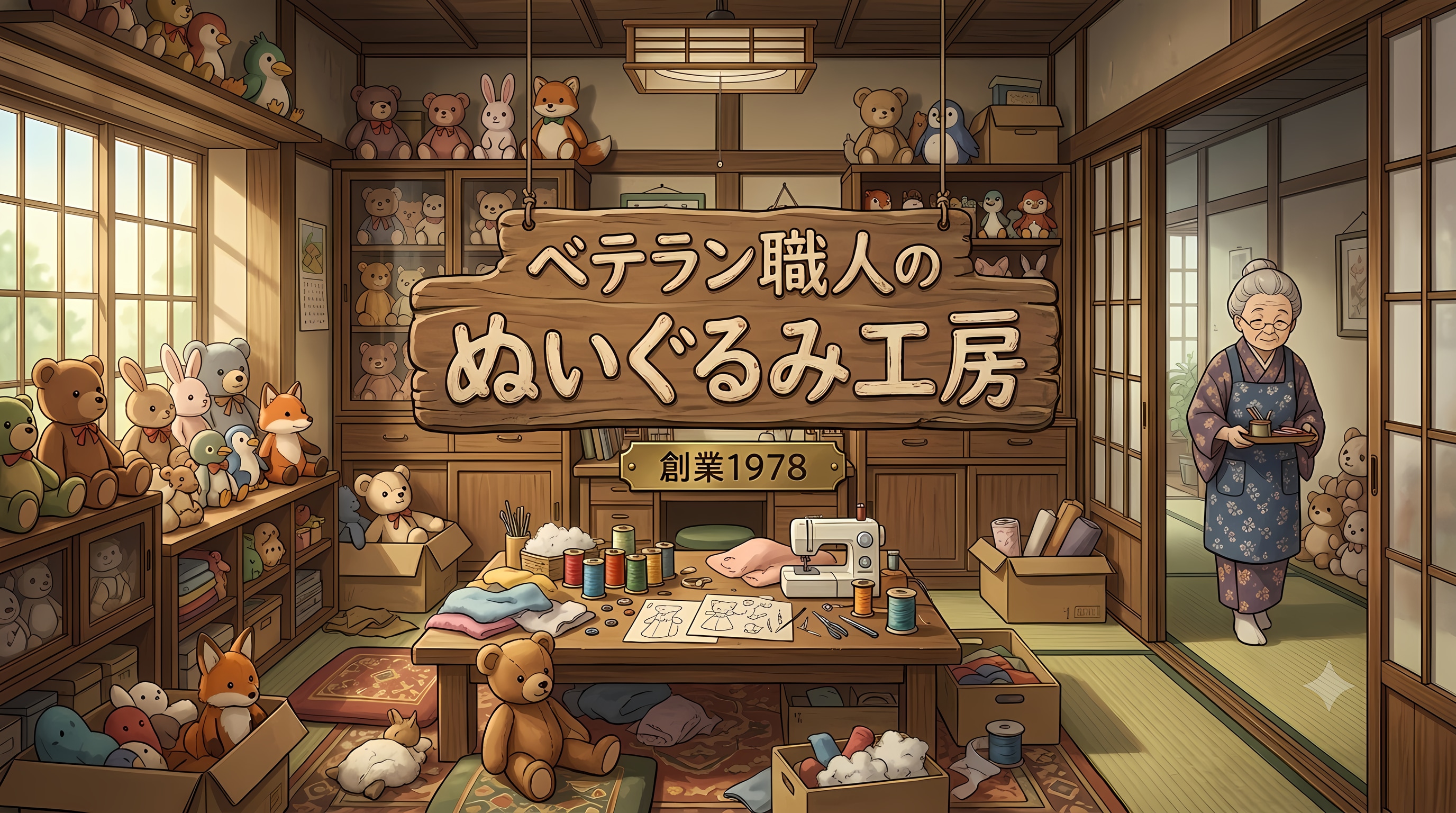ベテラン職人のぷいぐるみ工房