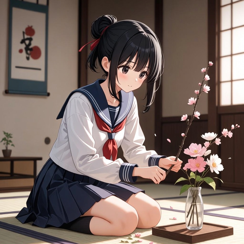 華道部 | の人気AIイラスト・グラビア