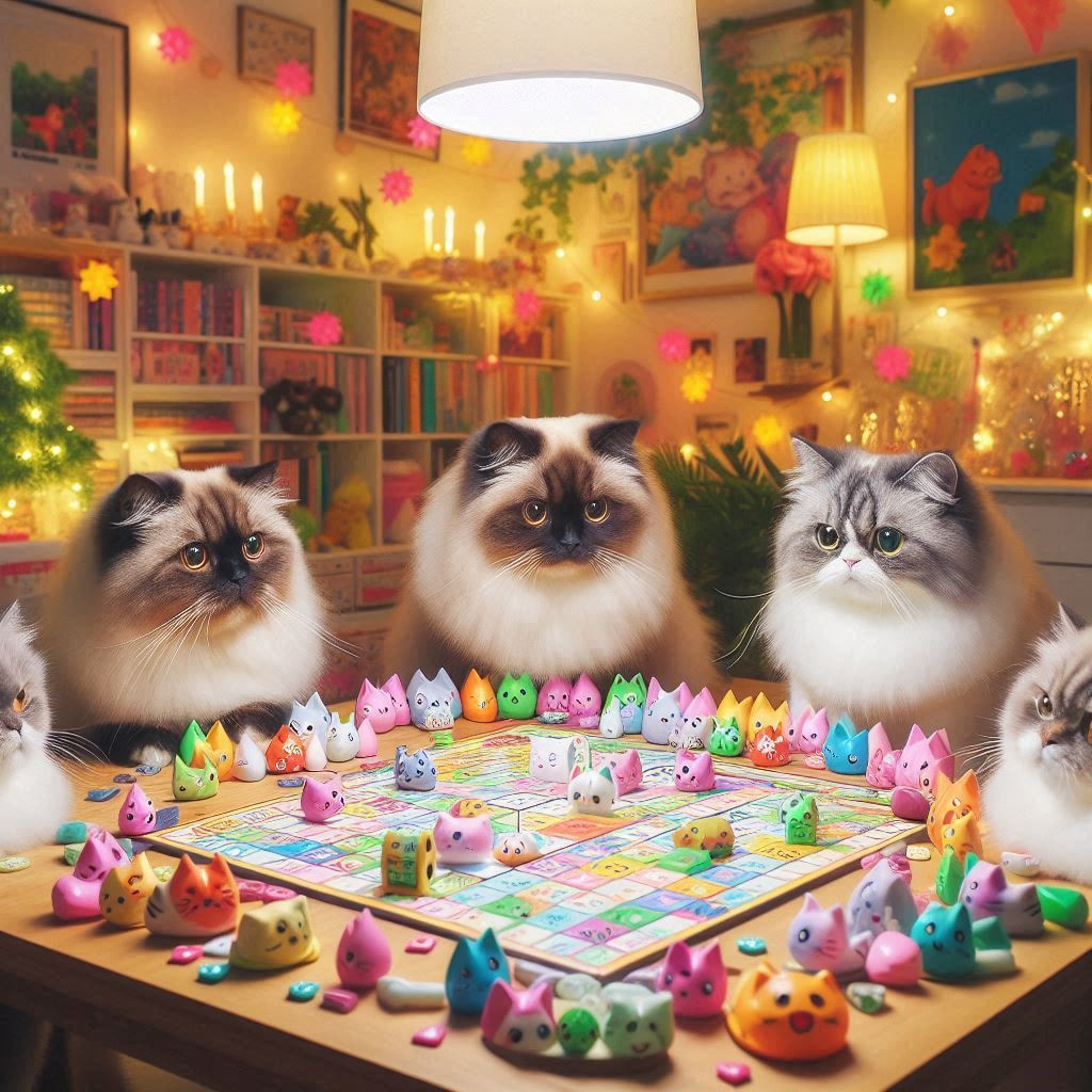 猫がやるすごろく