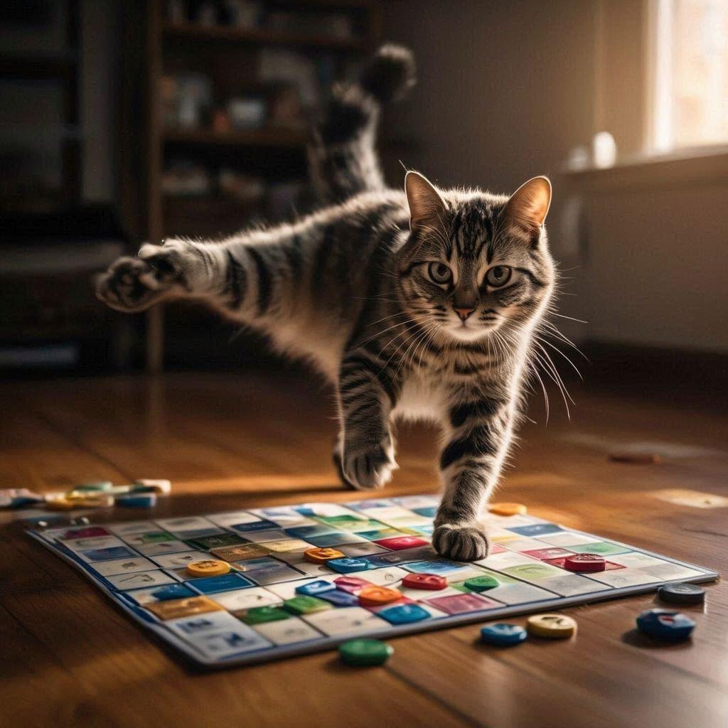 猫がやるすごろく