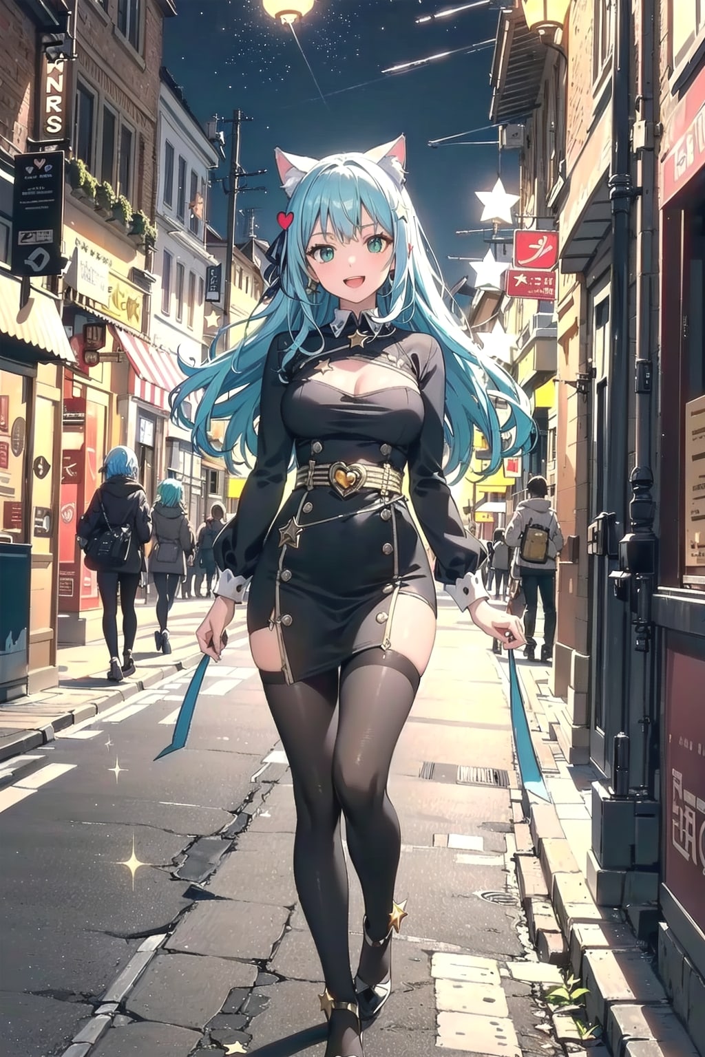 キラキラとした街ですよ✨🐱