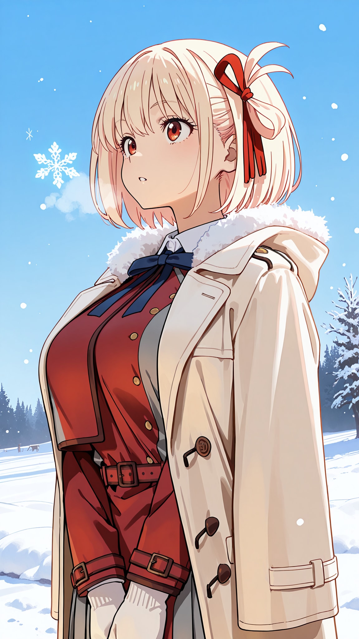 初雪の朝