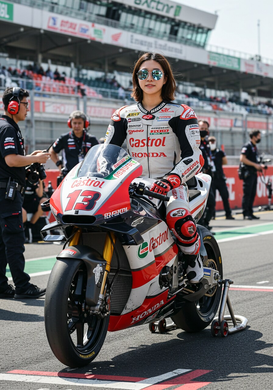 Moto GPに参戦する謎の女性ライダー