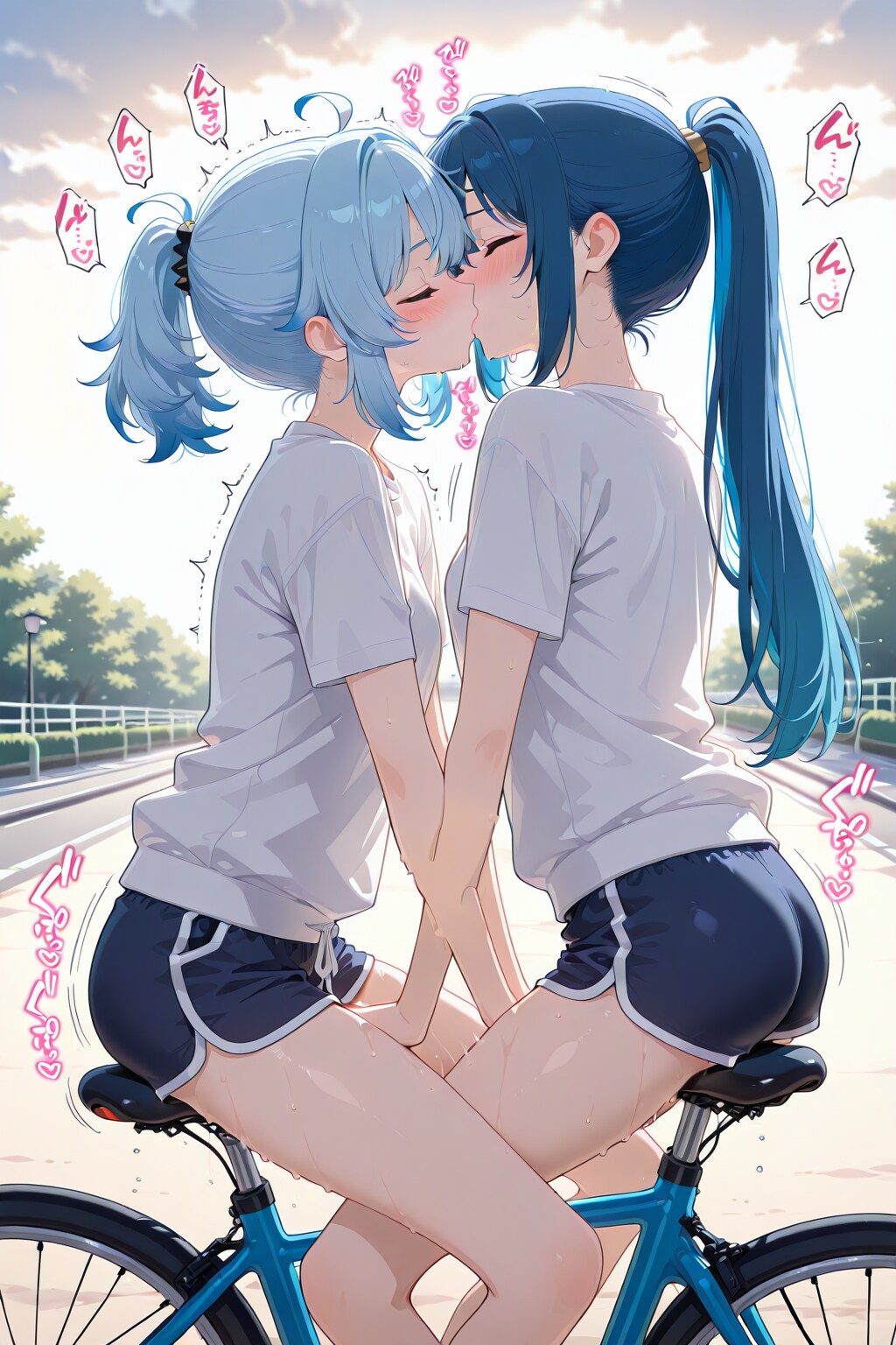 自転車で百合_DUPA