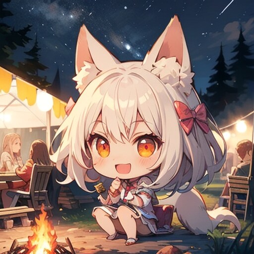 キャンプ(ちびキャラ)