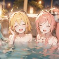 クリプトン女子でワイワイ温泉 2枚目