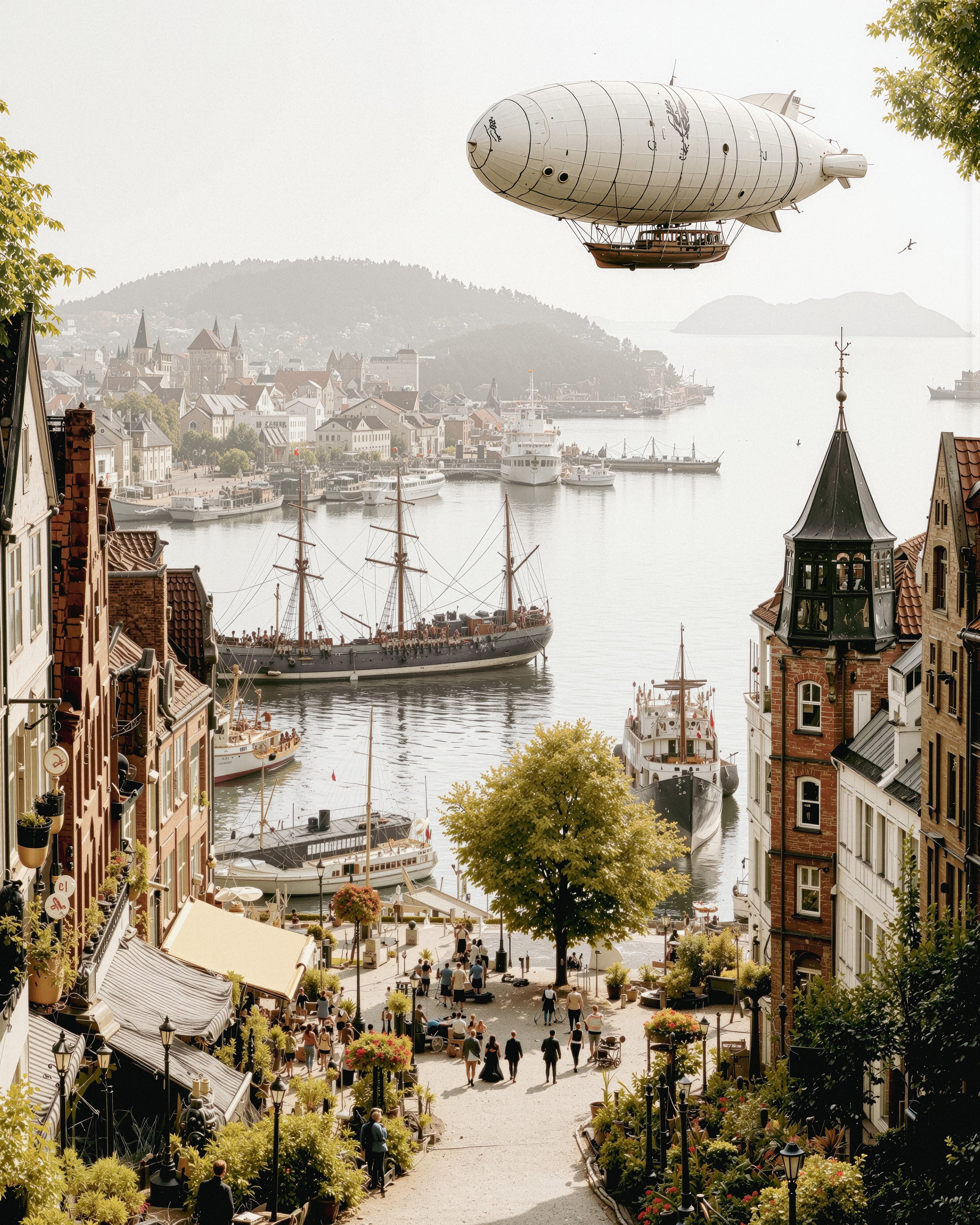 飛行船がやって来た | の人気AIイラスト・グラビア