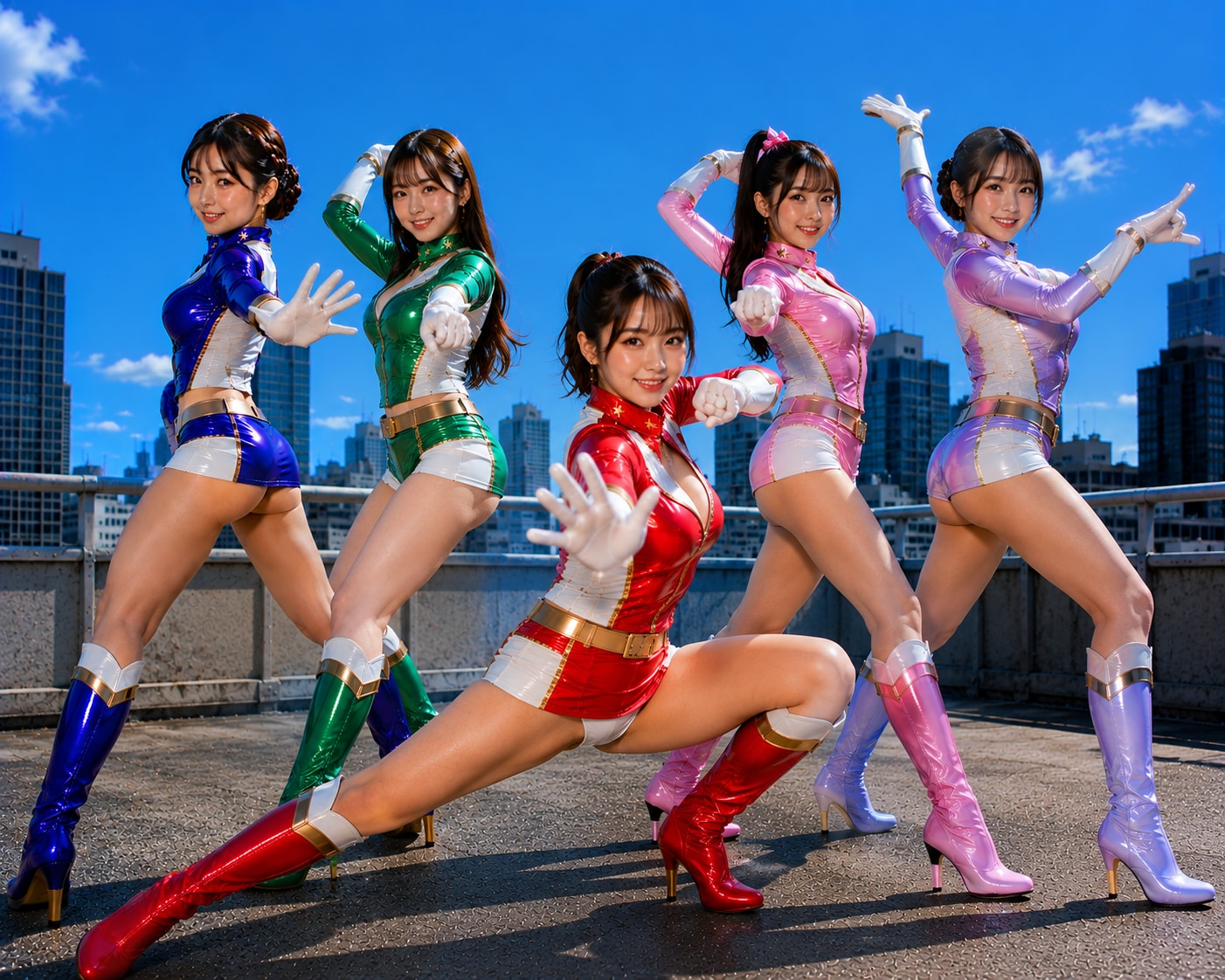 ミニスカ戦隊参上！