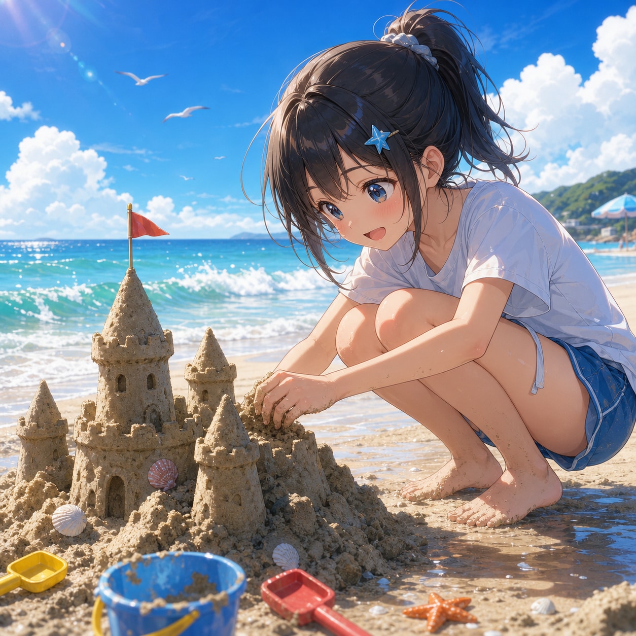 砂あそび