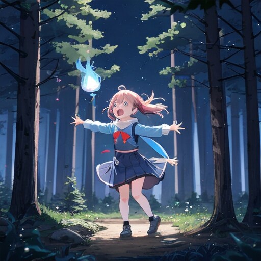 ギャ～！妖精さんかと思ったらヒトダマだ～ | の人気AIイラスト・グラビア